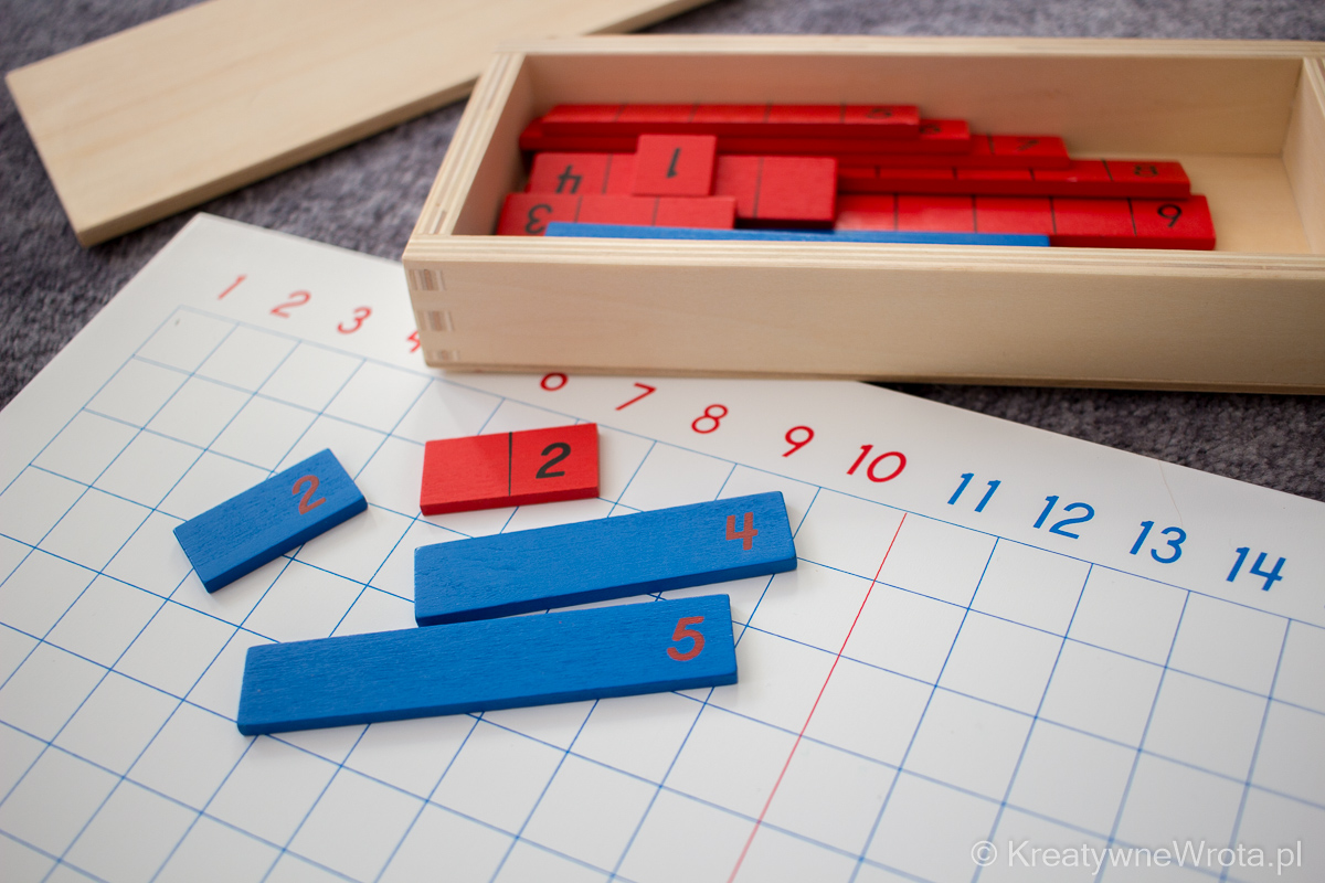 Montessori - tablica do nauki dodawania